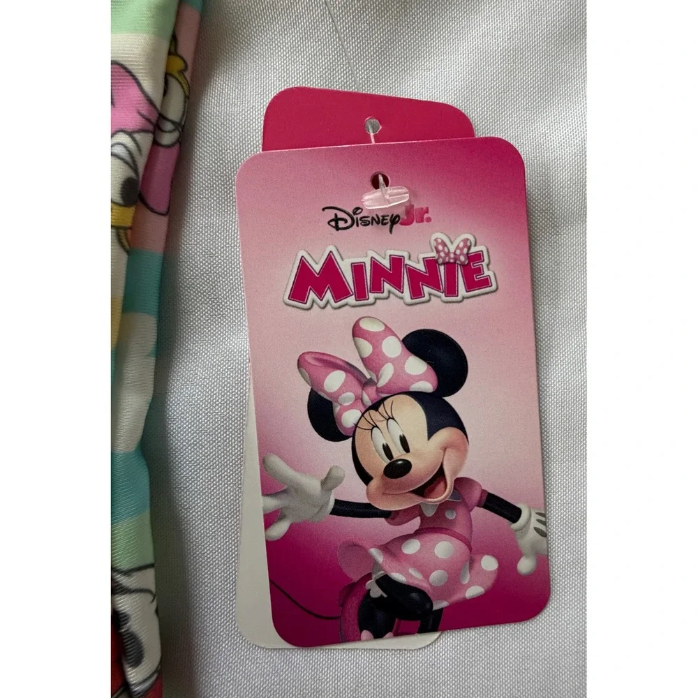 Disney Minnie Mouse Daisy Duck One Piece Swimsuit 3T Ruffle UPF 50+ Multicolor